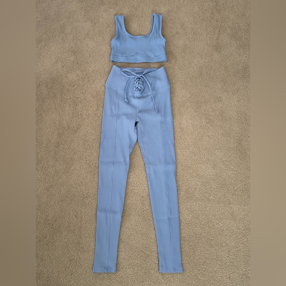 Year of Ours Stretch Football Leggings and Matching Top